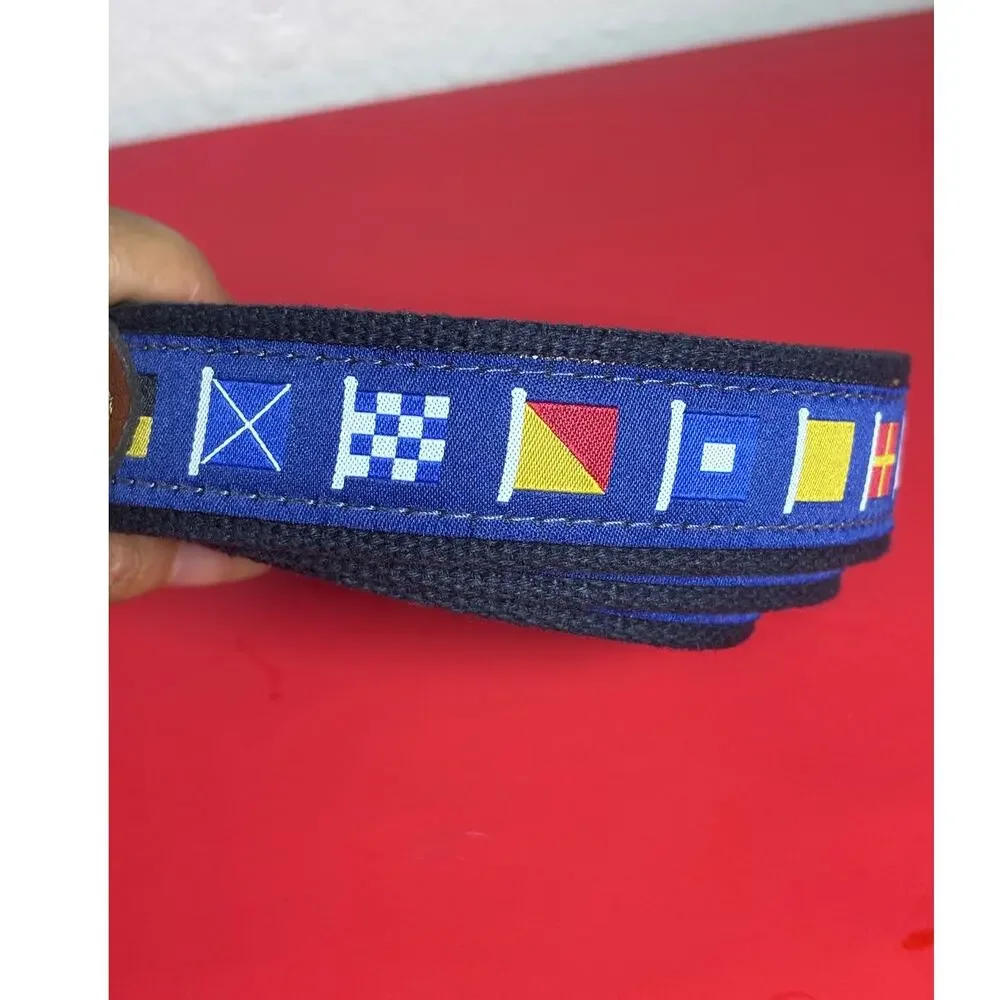Blue Nautical Flags Cotton Belt size 46